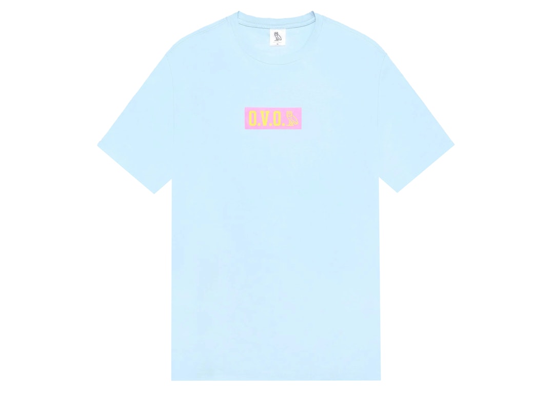 Pre-owned Ovo Military Stencil T-shirt (ss22) Light Blue
