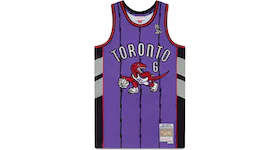 OVO Mitchell And Ness '95 Raptors Basketball Jersey Purple/Back