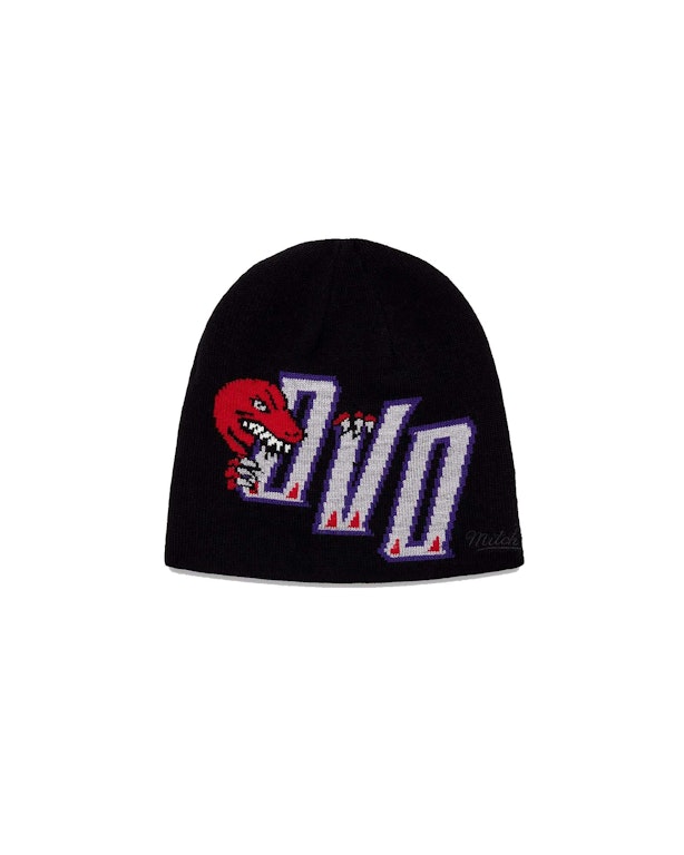 Pre-owned Ovo Mitchell And Ness '95 Raptors Beanie Black