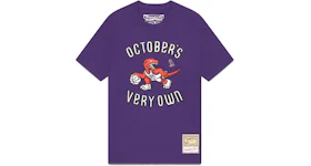 OVO Mitchell And Ness '95 Raptors Draft Day T-Shirt Purple