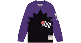 OVO Mitchell And Ness '95 Raptors Longsleeve T-Shirt Black/Purple