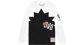 OVO Mitchell And Ness '95 Raptors Longsleeve T-Shirt Black/White