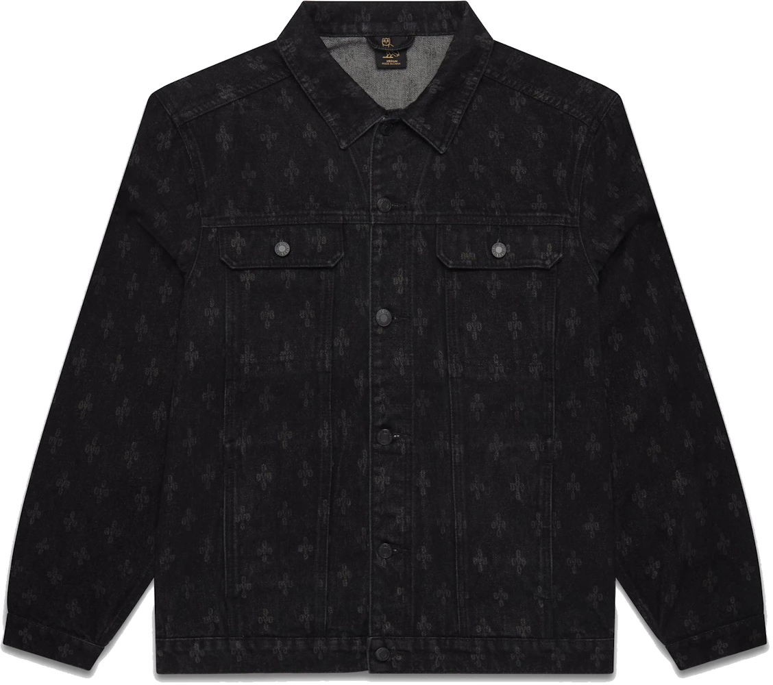 Louis Vuitton Fringed Monogram Boyhood Denim Jacket lavender sz 46 S