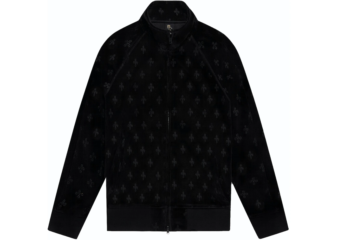 Louis Vuitton 2018 Velour Monogram Track Jacket - Black Outerwear