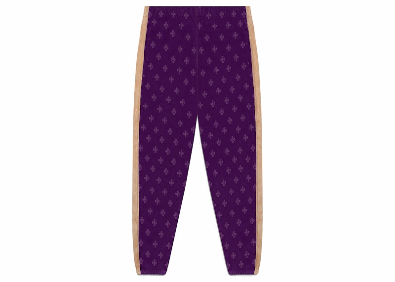 OVO Monogram Velour Track Pant Purple