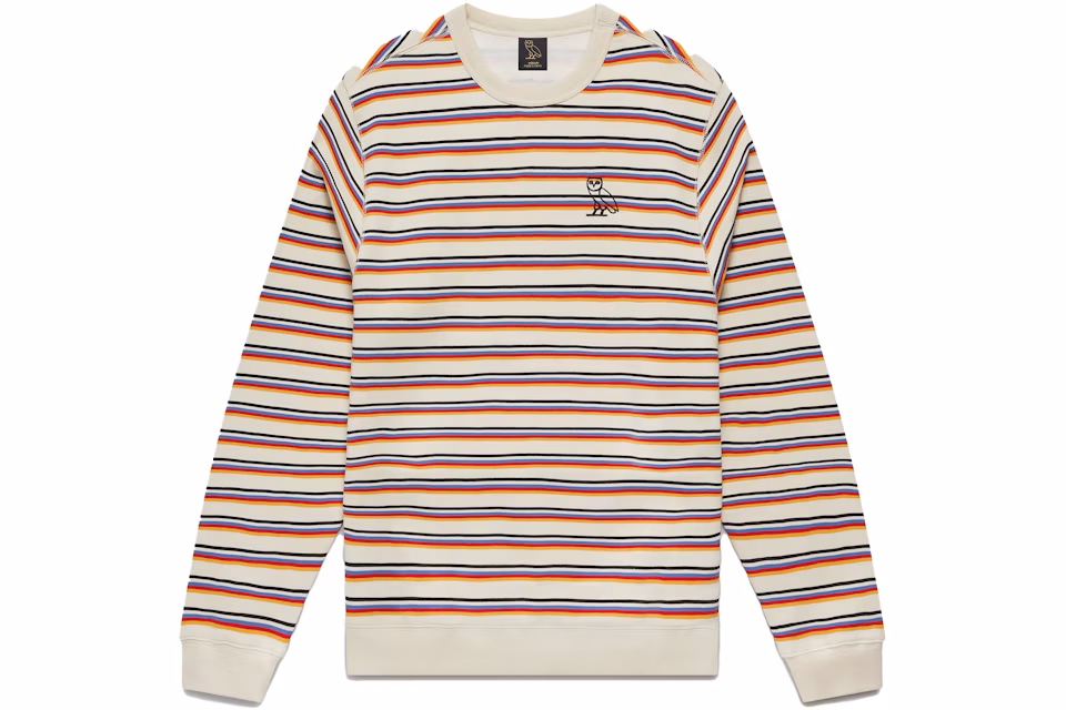 OVO Multi-Stripe Crewneck Cream