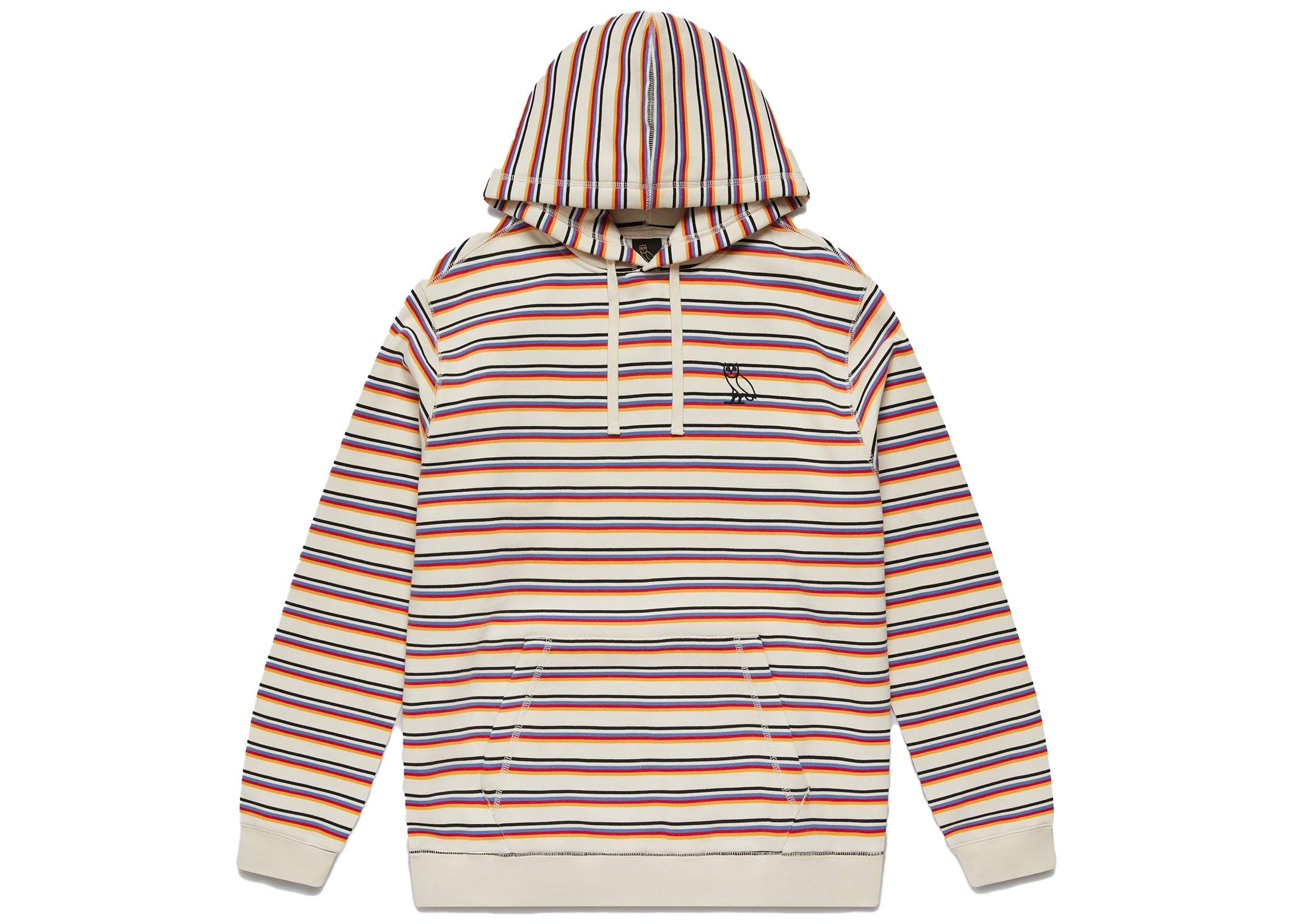 OVO Multi-Stripe Hoodie Cream Men's - SS21 - US