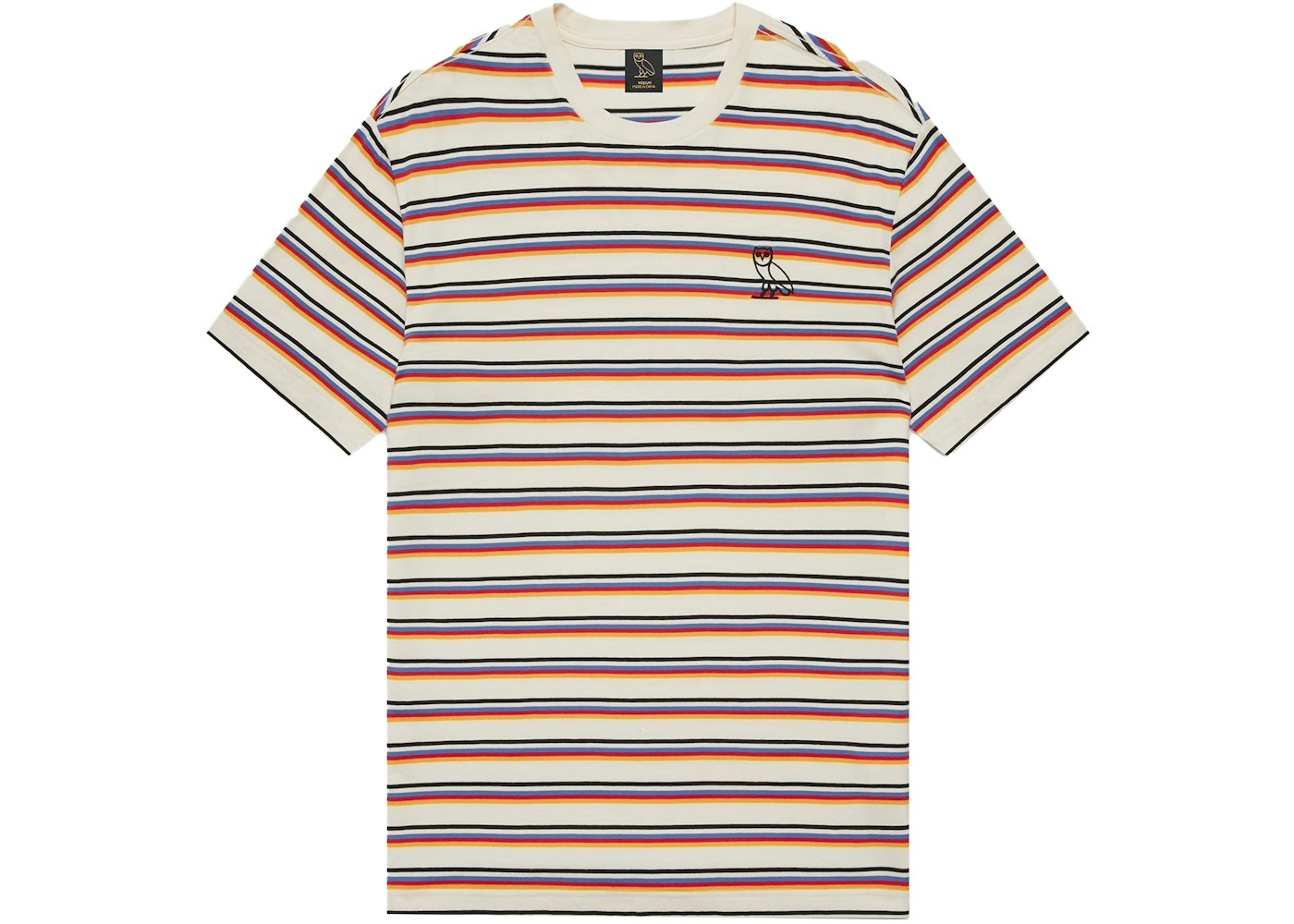 OVO Multi-Stripe T-shirt Cream - SS21