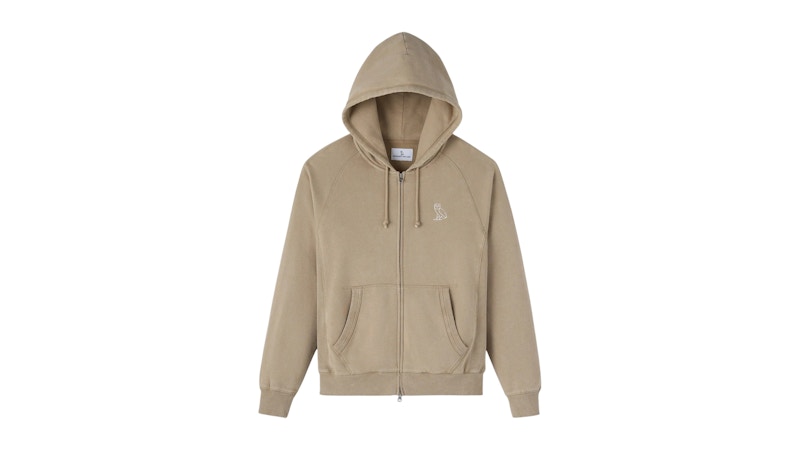 OVO Muskoka Raglan Full-Zip Hoodie Sandstone