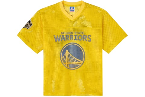Maillot en maille OVO NBA Golden State Warriors jaune Homme de la
