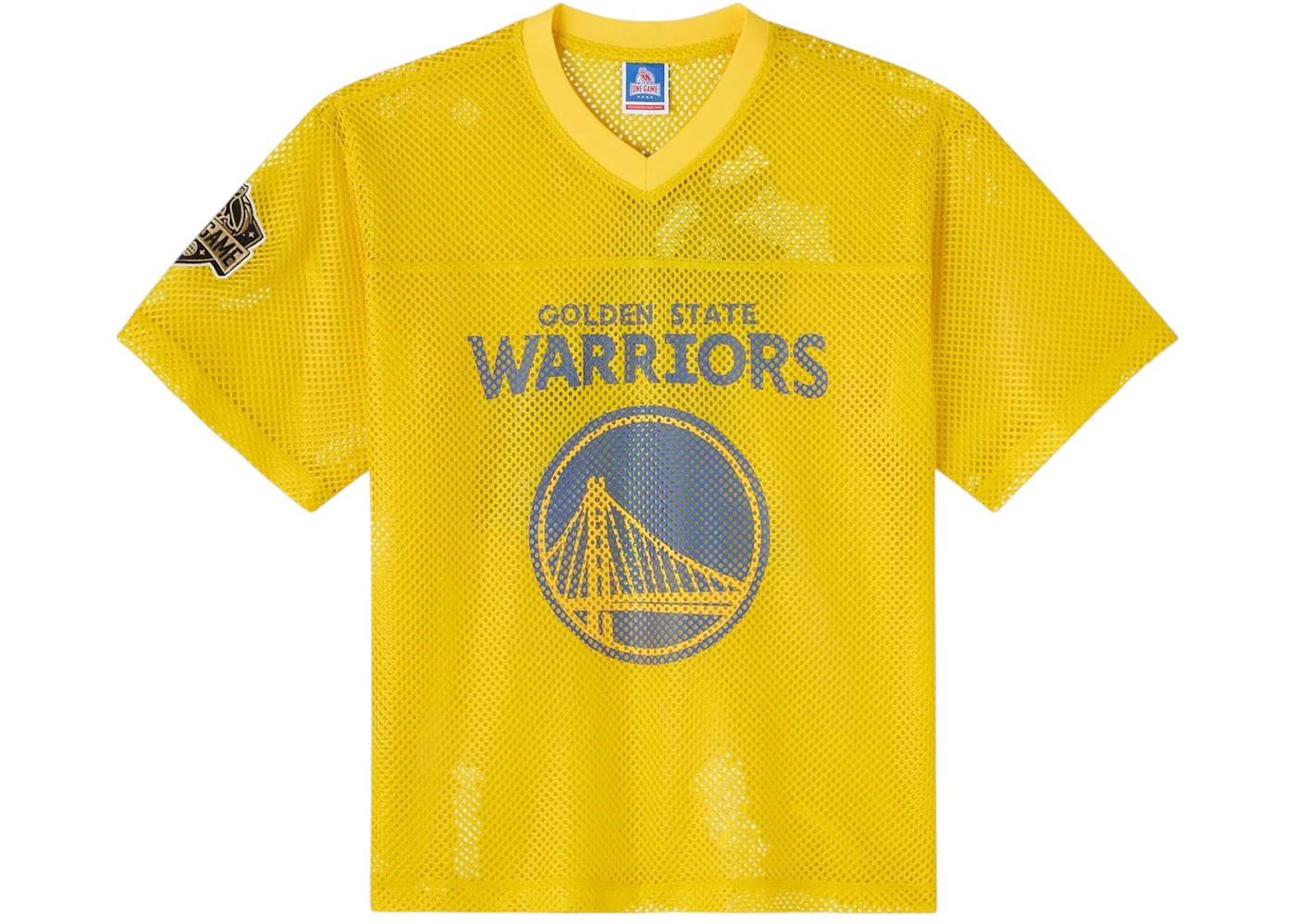 Maillot en maille OVO NBA Golden State Warriors jaune Homme de la