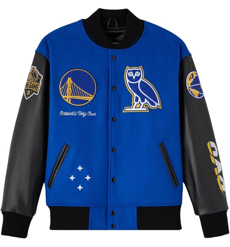 Veste Varsity OVO NBA Golden State Warriors bleue Homme de la