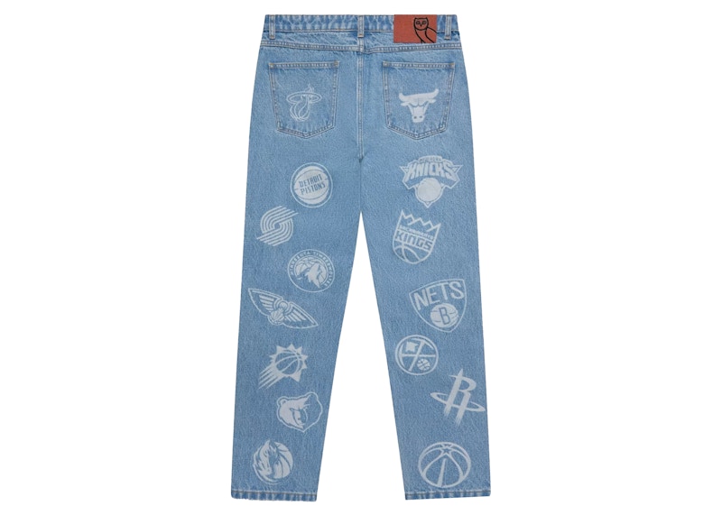 OVO NBA Team Icons Denim Washed Indigo