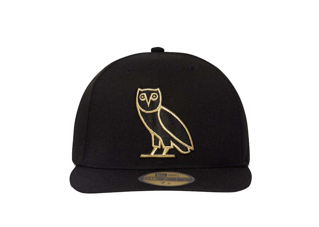 Pre-owned Ovo New Era 59fifty Og Owl Fitted Cap Black
