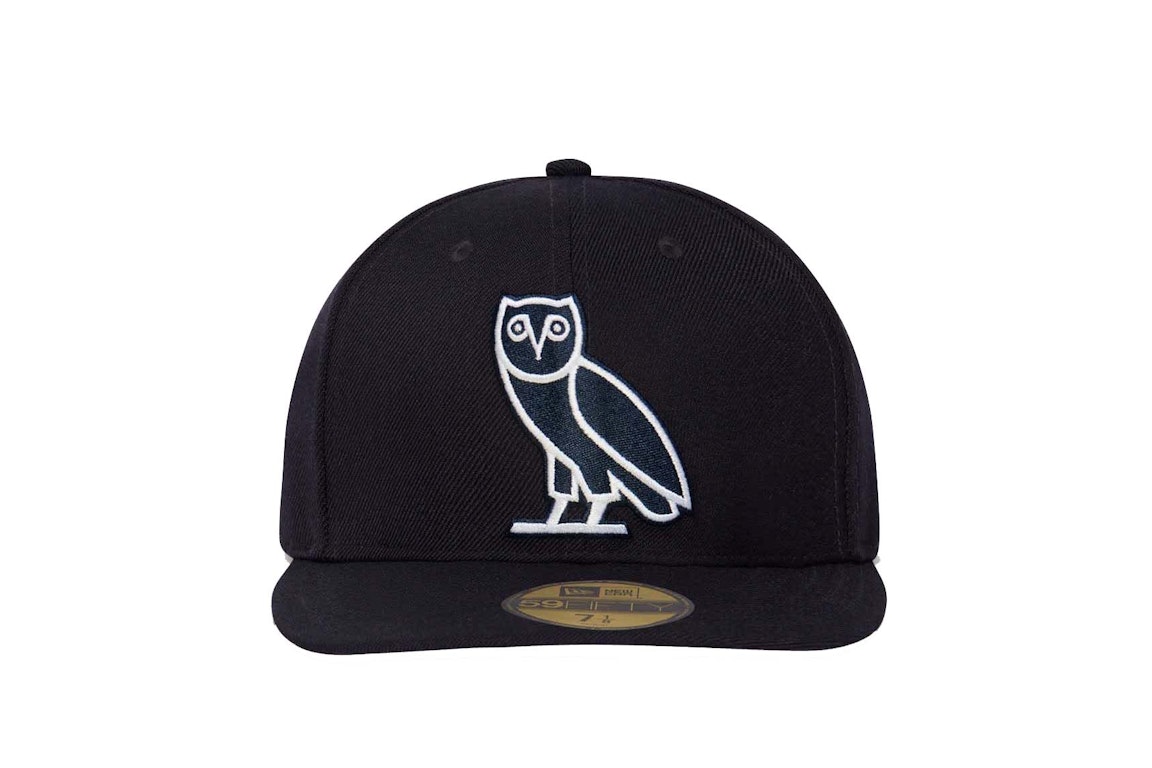 Pre-owned Ovo New Era 59fifty Og Owl Fitted Cap Navy