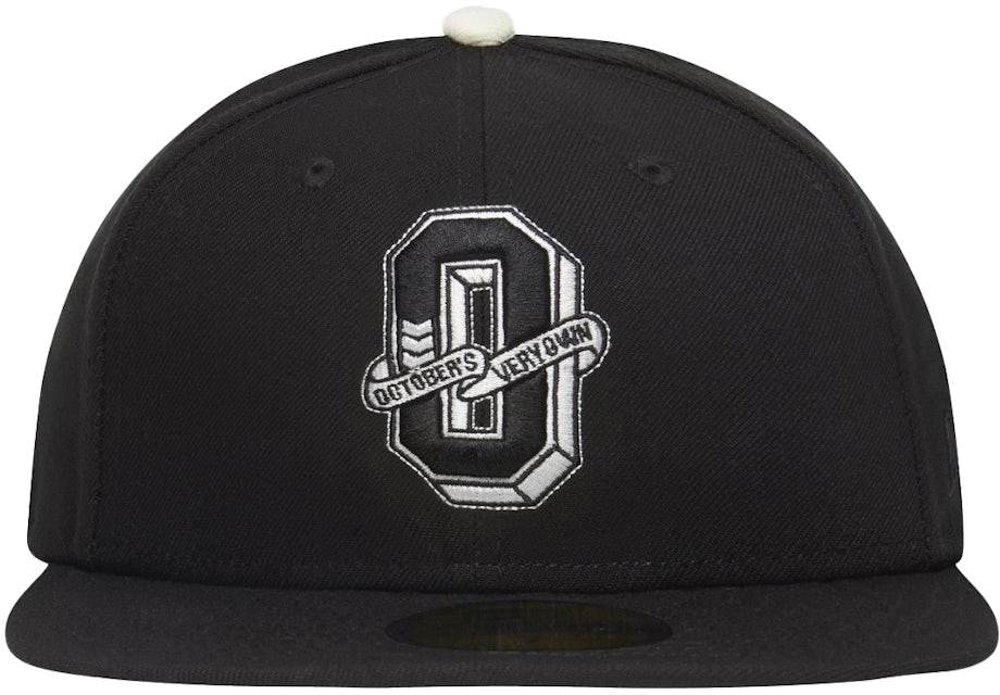 OVO 59Fifty - - Men\'s Black US Fitted Era New Hat Varsity Logo FW21