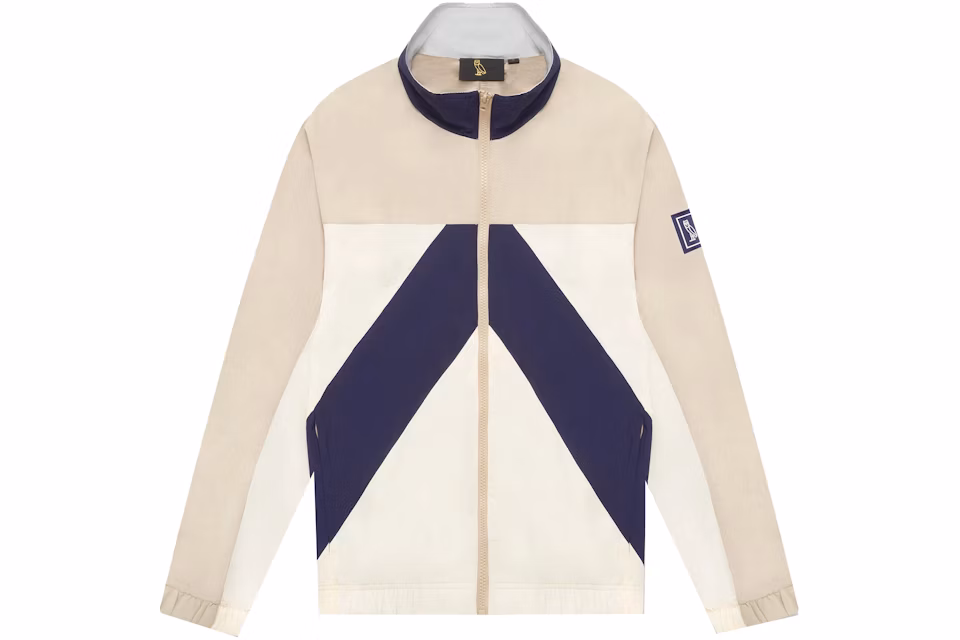 OVO Nylon Chevron Track Jacket Khaki