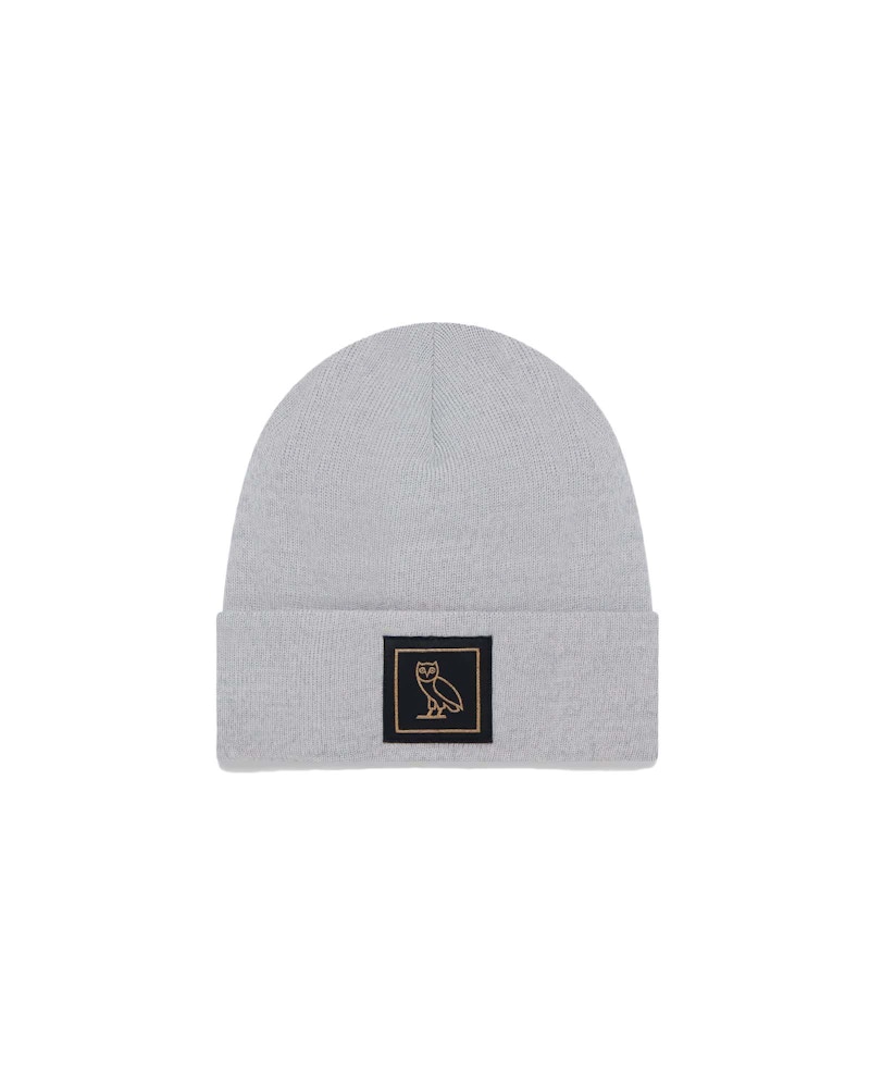 OVO Merino Wool Ribbed Beanie Brown