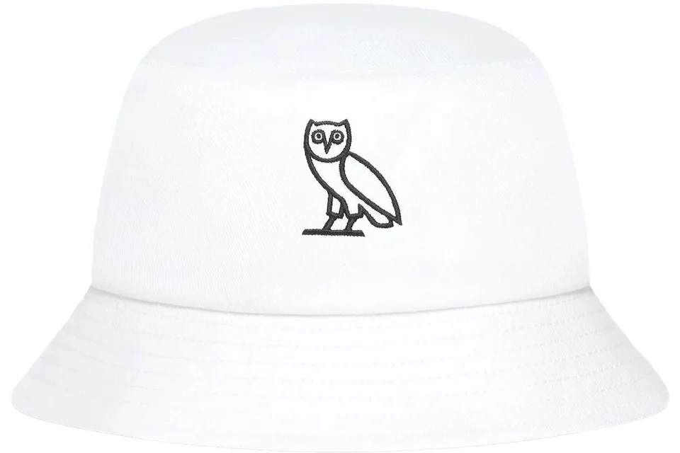 OVO Owl Bucket Hat White