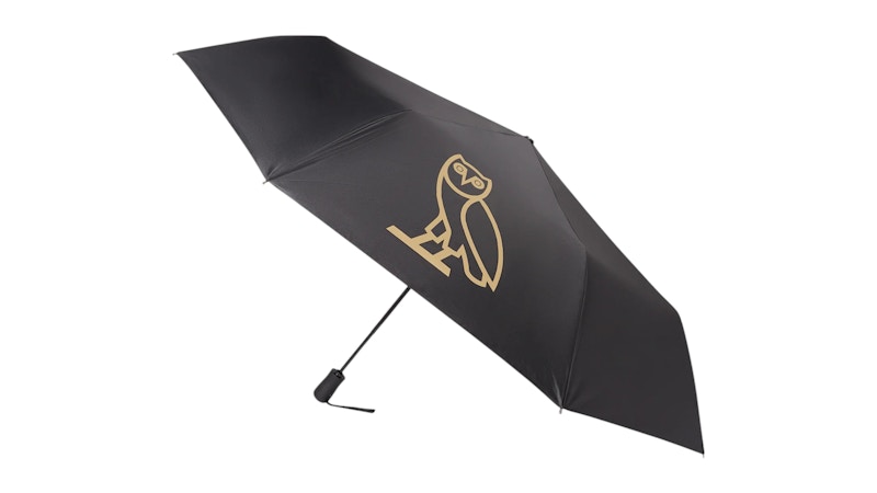 Pre-owned Ovo Owl Umbrella In Black/gold In Multi