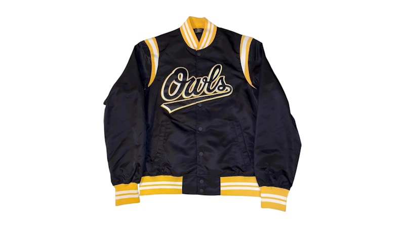 OVO Owls Script Varsity Jacket Black
