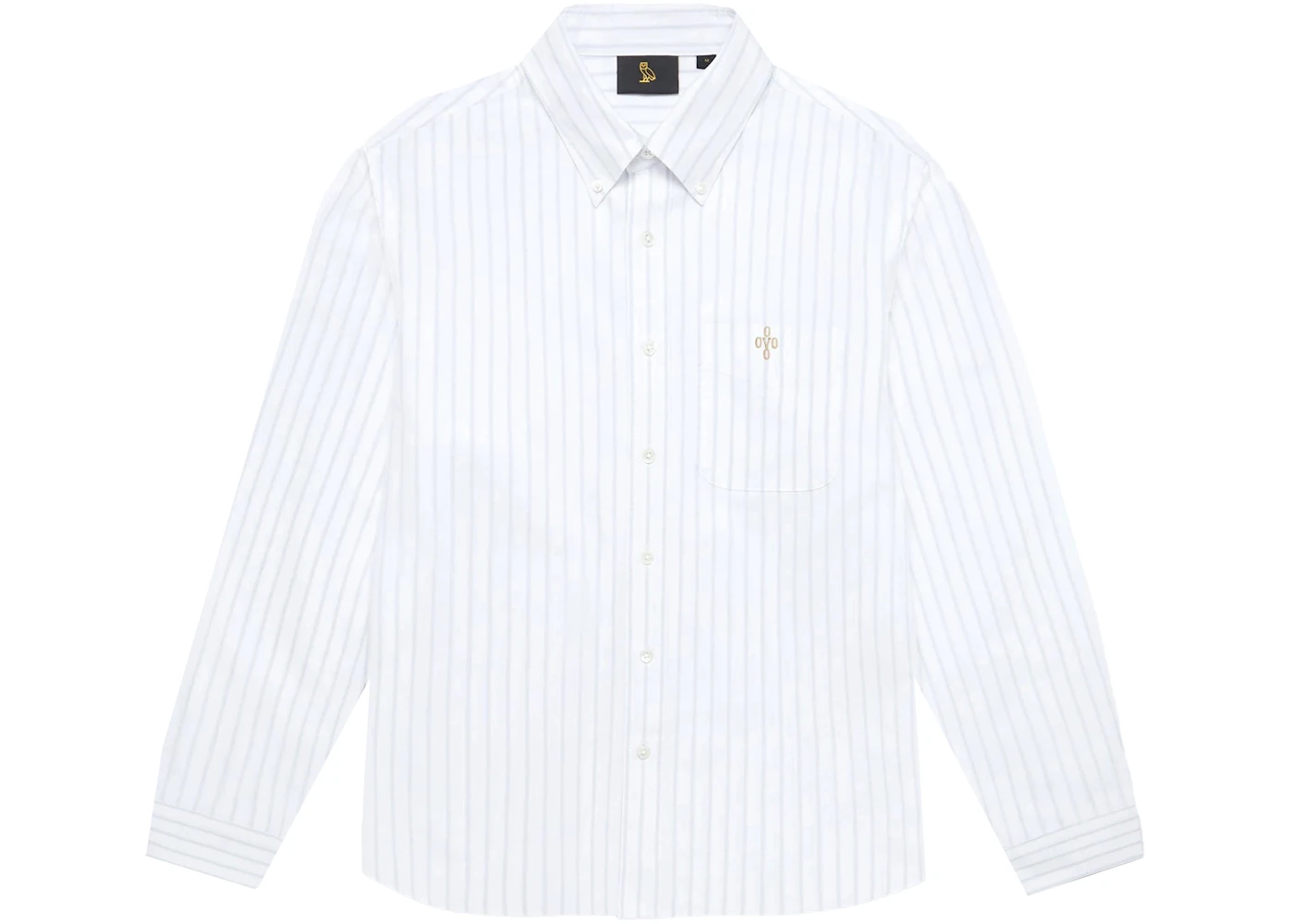 OVO Pin Striped Oxford White Men's - SS22 - US