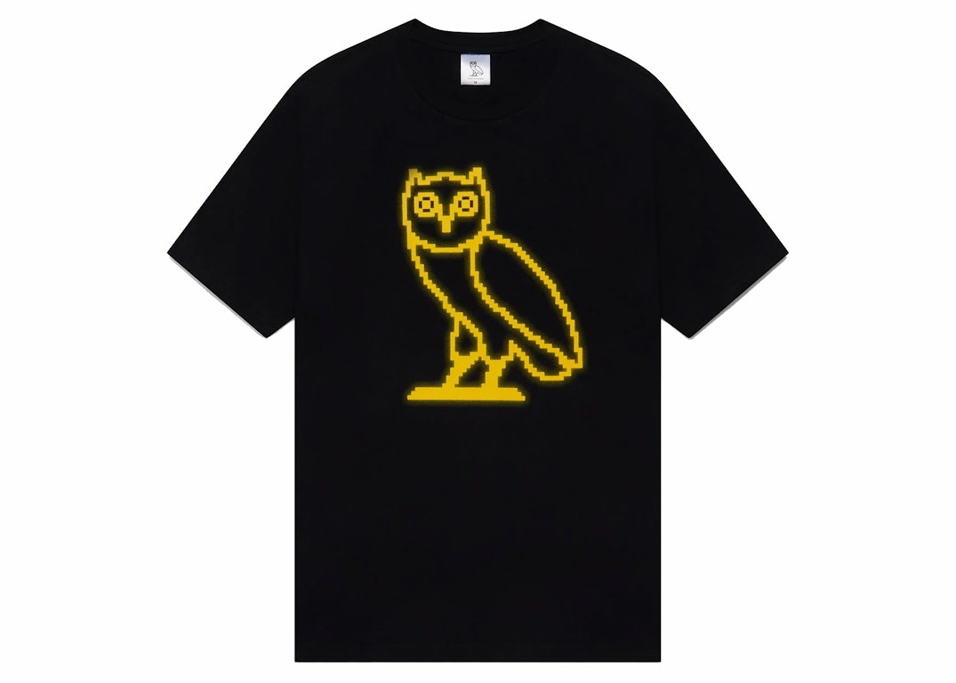 Pre-owned Ovo Pixelated Owl T-shirt Black
