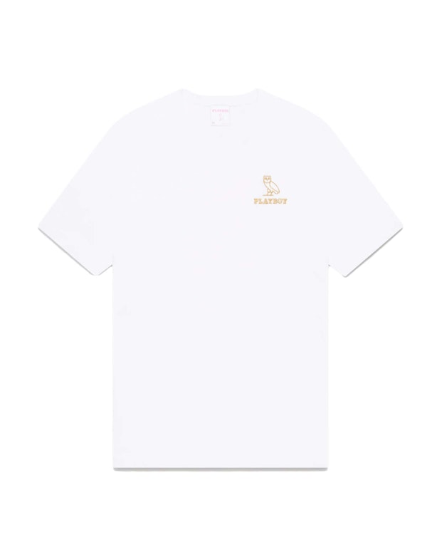 Pre-owned Ovo Playboy Classic Logo T-shirt White