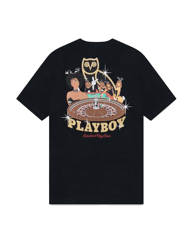 Pre-owned Ovo Playboy Roulette T-shirt Black