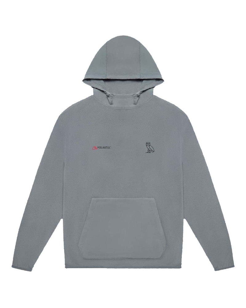 OVO Polartec Thermal Pro Microfleece Hoodie Light Grey