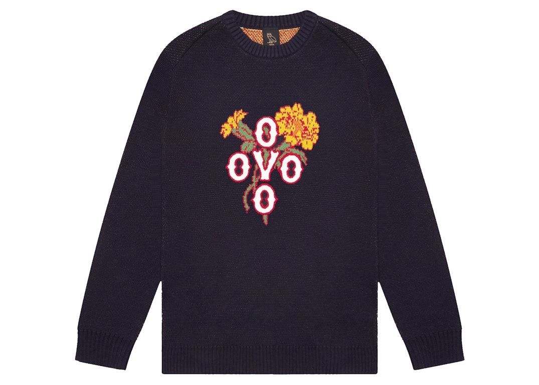 Pre-owned Ovo Pompom Marigold Sweater Navy