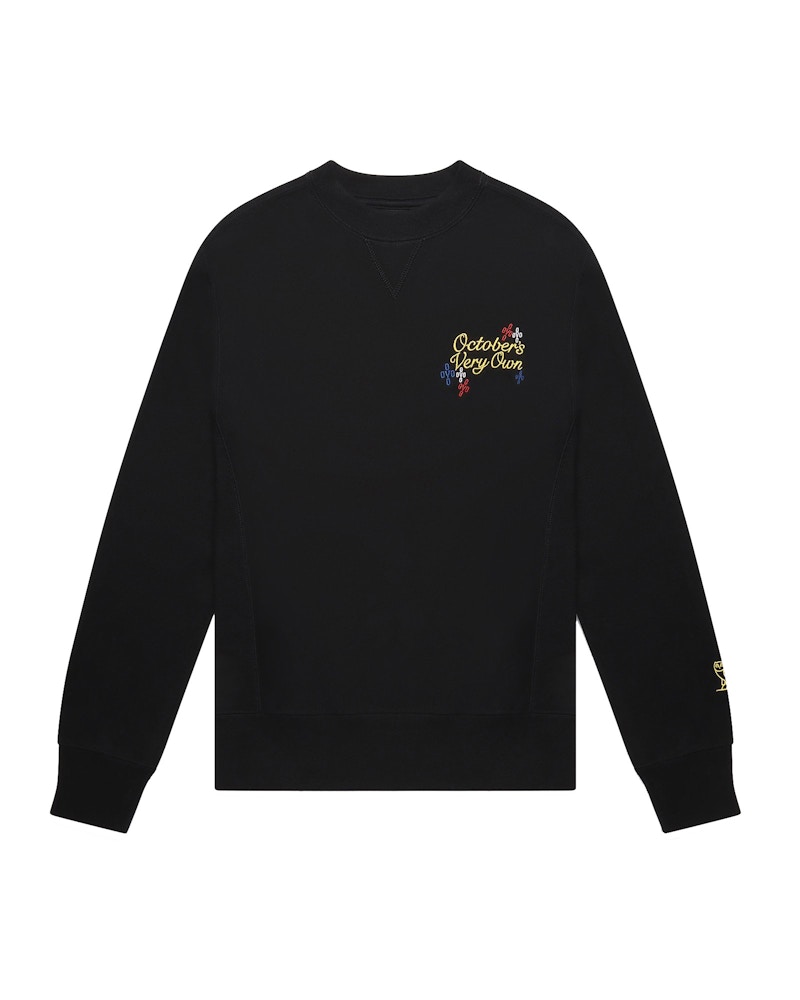 OVO Pompom Script Crewneck Black - SS21 - US