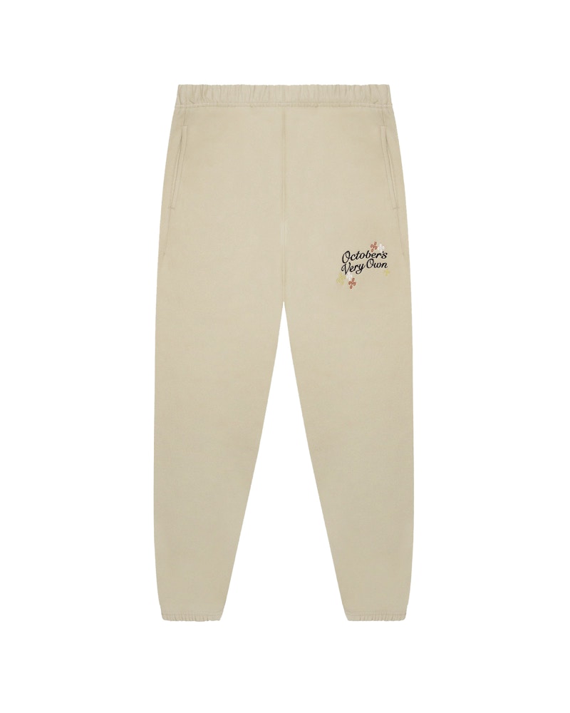 OVO Pompom Script Sweatpant Beige