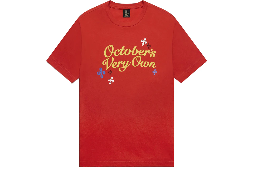 OVO Pompom Script T-shirt Red
