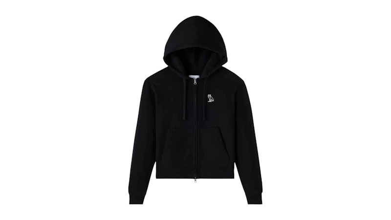 パーカー OVO zip up hoodie OVO Relaxed Fit Full Zip Hoodie Black - FW25 - US