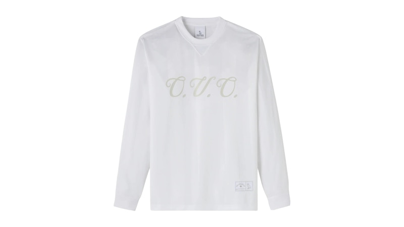 OVO Retro Script Long-Sleeve Soccer Jersey White