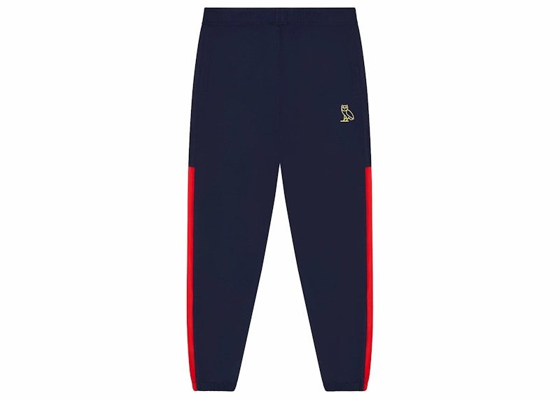 OVO Riptstop Nylon Track Pant Navy/Red