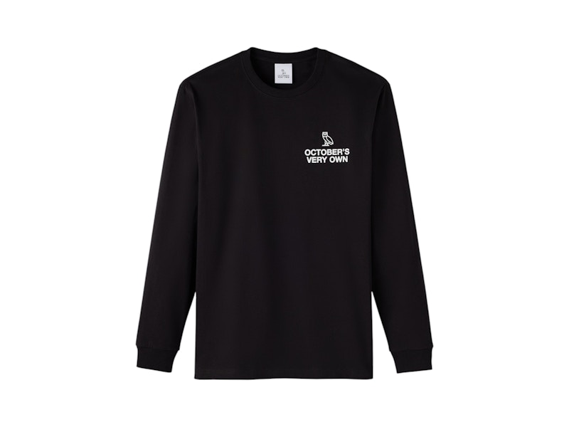 【October's Very Own】ROAD CLEAR LONG-SLEEVE T-SHIRT OVO Road Clear Long-Sleeve T-Shirt Black Men's - FW24 - US