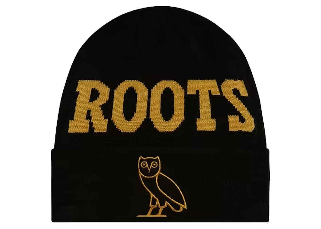 Pre-owned Ovo Roots Athletics Owl Beanie Black