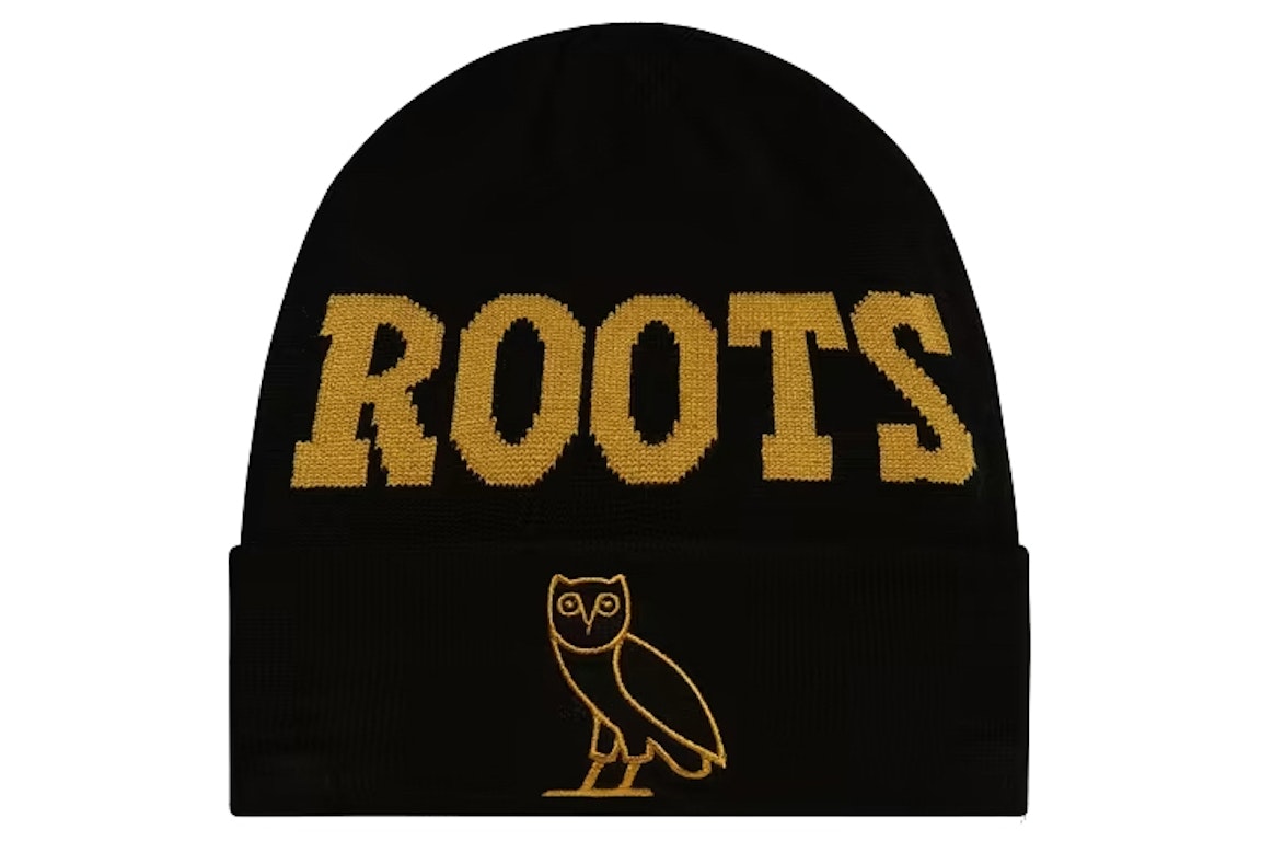 Pre-owned Ovo Roots Athletics Owl Beanie Black