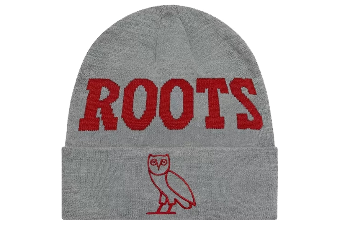 Pre-owned Ovo Roots Athletics Owl Beanie Heather Grey