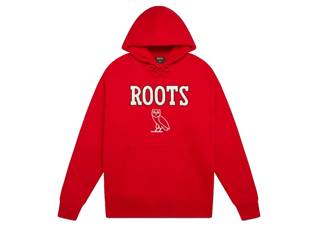 Pre-owned Ovo Roots Athletics Owl Hoodie Red