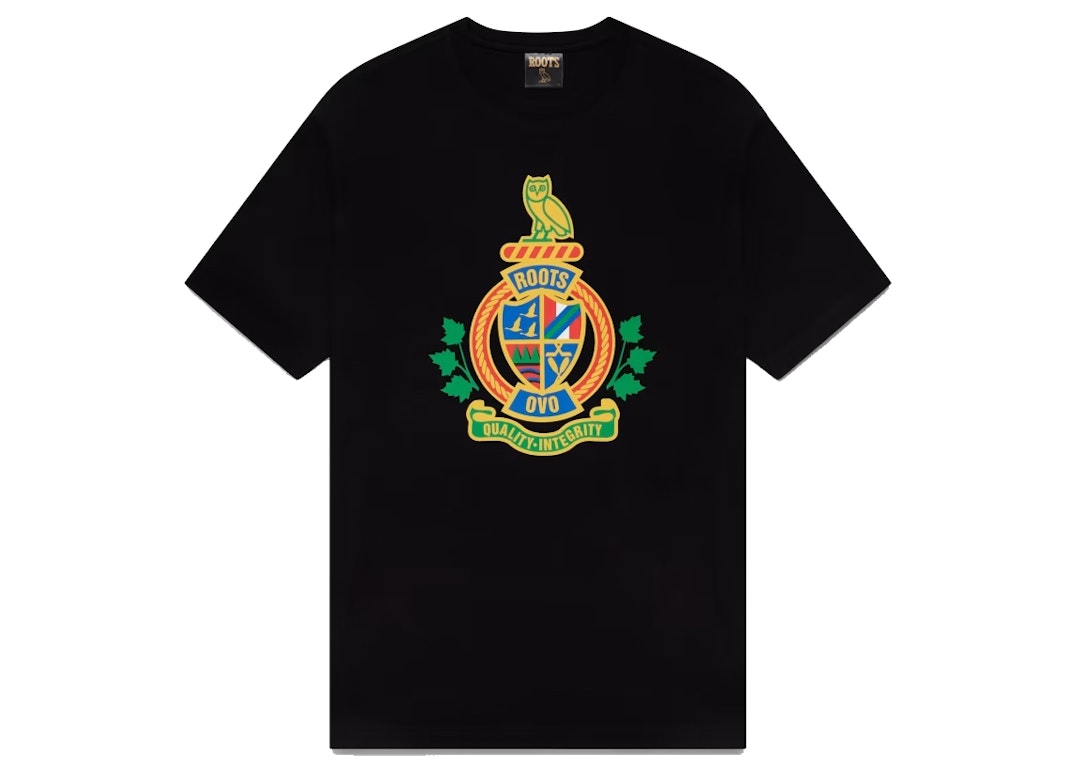 Pre-owned Ovo Roots Crest T-shirt Black