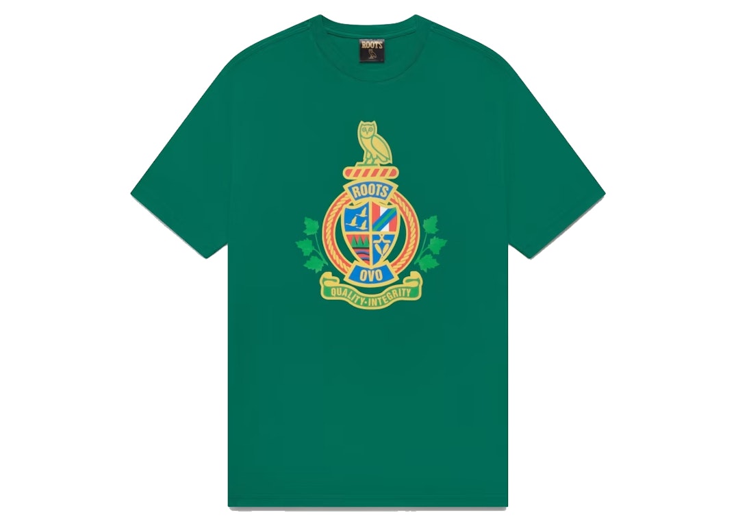 Pre-owned Ovo Roots Crest T-shirt Evergreen