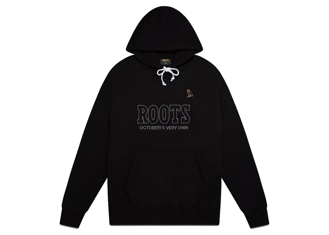 Pre-owned Ovo Roots Owl Patch Hoodie Black