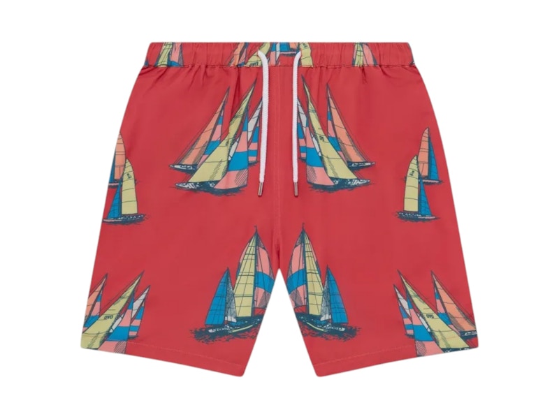 OVO Sailboat Print Swim Short Red