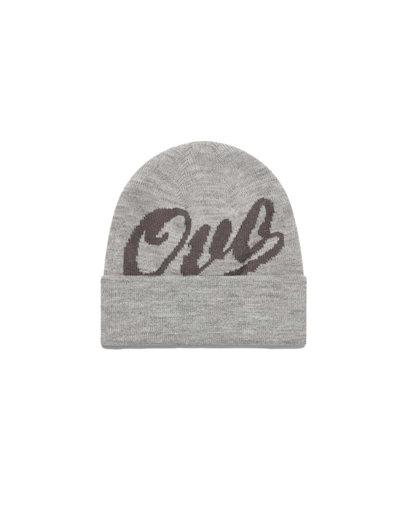 OVO Script Beanie Grey
