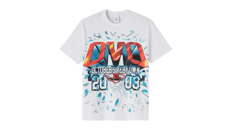 OVO Shattered Backboard Tee White