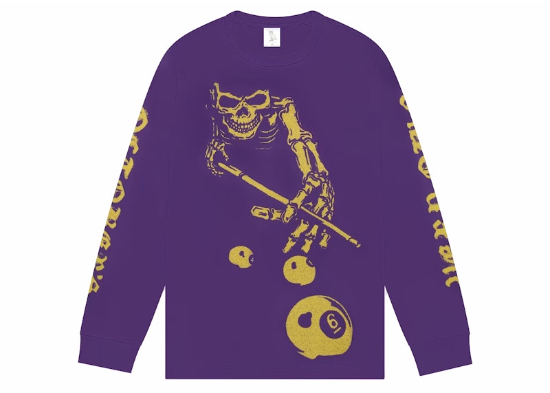 OVO Skeleton Longsleeve T shirt Purple Men s FW22 GB