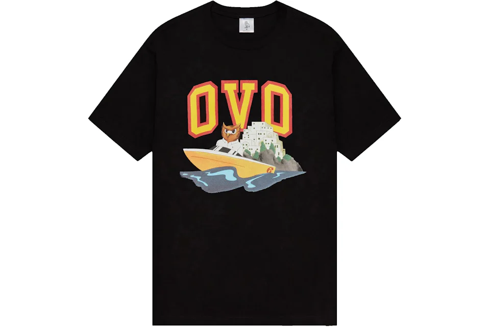 OVO Speedboat Owl T-shirt Black